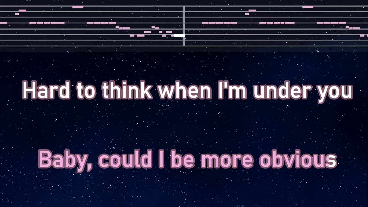 Practice Karaoke♬  obvious - Ariana Grande 【With Guide Melody】 Instrumental, Lyric, BGM