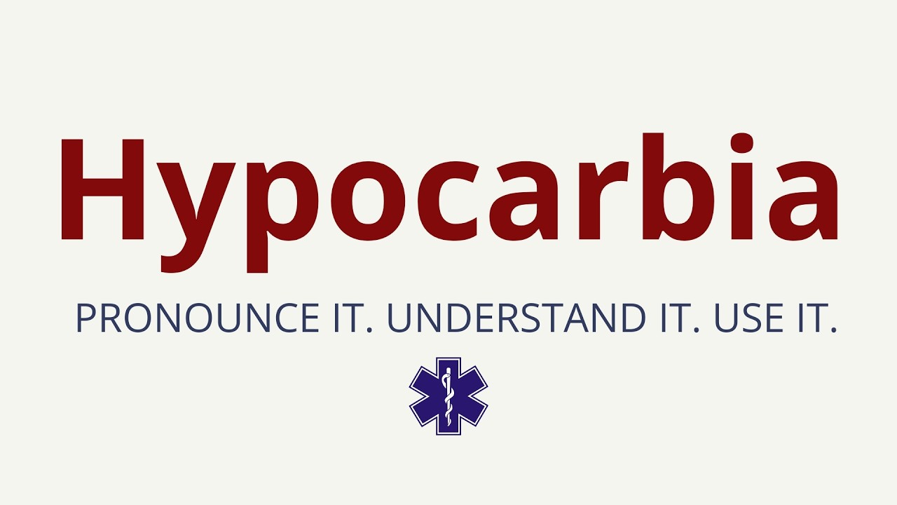 How to Pronounce Hypocarbia | Hypocarbia Pronunciation | Medical Terms
