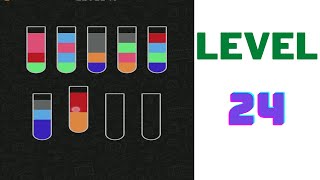 Water Sort Puzzle Level 24 walkthrough solution | MGW