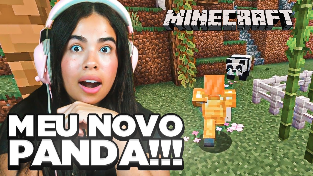 CRIANDO A CASA DO MEU NOVO PANDA NO MINECRAFT 