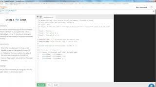 COP1000 Using a for Loop in Python