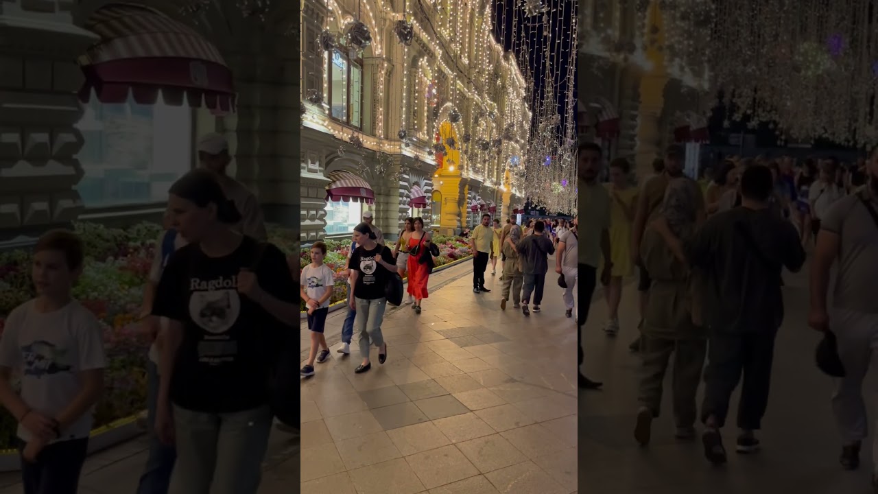 Beautiful view of Moscow summer weather 