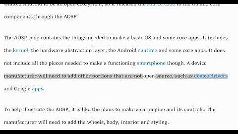 What is AOSP? What is Android Open Source project