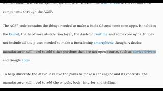 What is AOSP? What is Android Open Source project