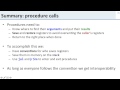 ISA 2.12 Procedure call summary