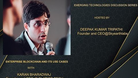 What is Enterprise Blockchain?|Emerging Technologies Discussion Series| Episode 2| Part 1