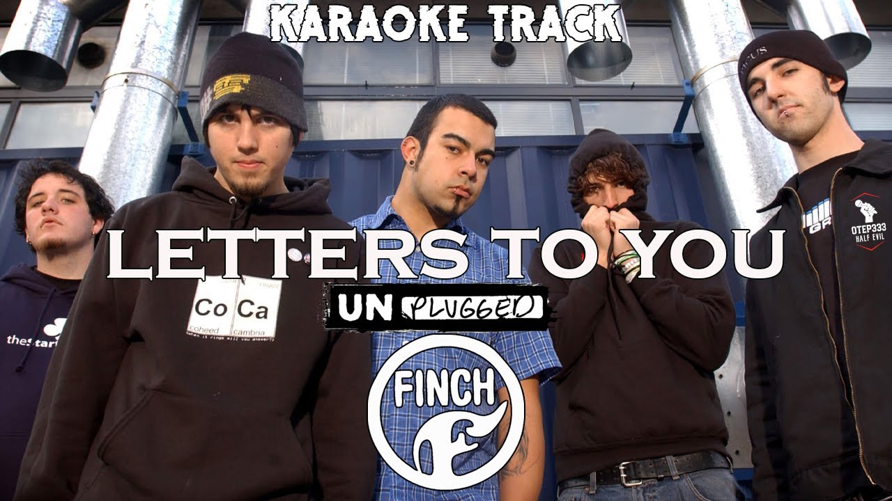 Finch | Letters To You *Acoustic* HQ Karaoke - YouTube