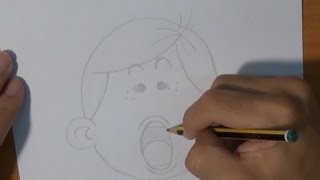 Dibujar una cara sorprendida  Draw a surprised face
