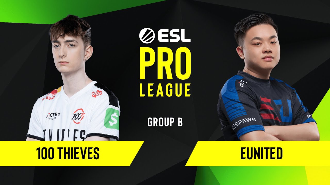 CS:GO - 100 Thieves vs. eUnited [Dust2] Map 1 - Group B - ESL NA Pro League Season 10
