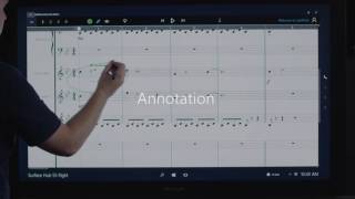 Microsoft Surface Hub   Microsoft Surface Hub and StaffPad demo