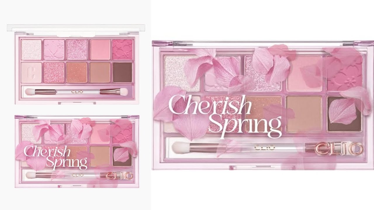 Clio Cherish Spring Eyeshadow Pallette Review - YouTube