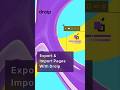 Export And Import Pages With Droip #droip  #nocode   #wordpress  #websitebuilder #shorts