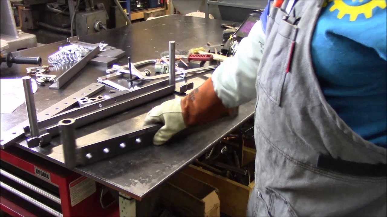 Swag Off Road 20 ton finger brake press assembly YouTube