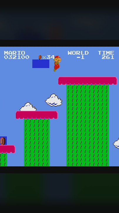 Minus World Trick in Super Mario Bros!