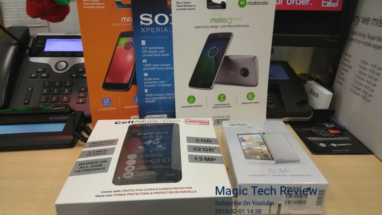 Unlocked Phones At Target ShowCase Review Of Specs, Moto, BLU, Orbic
