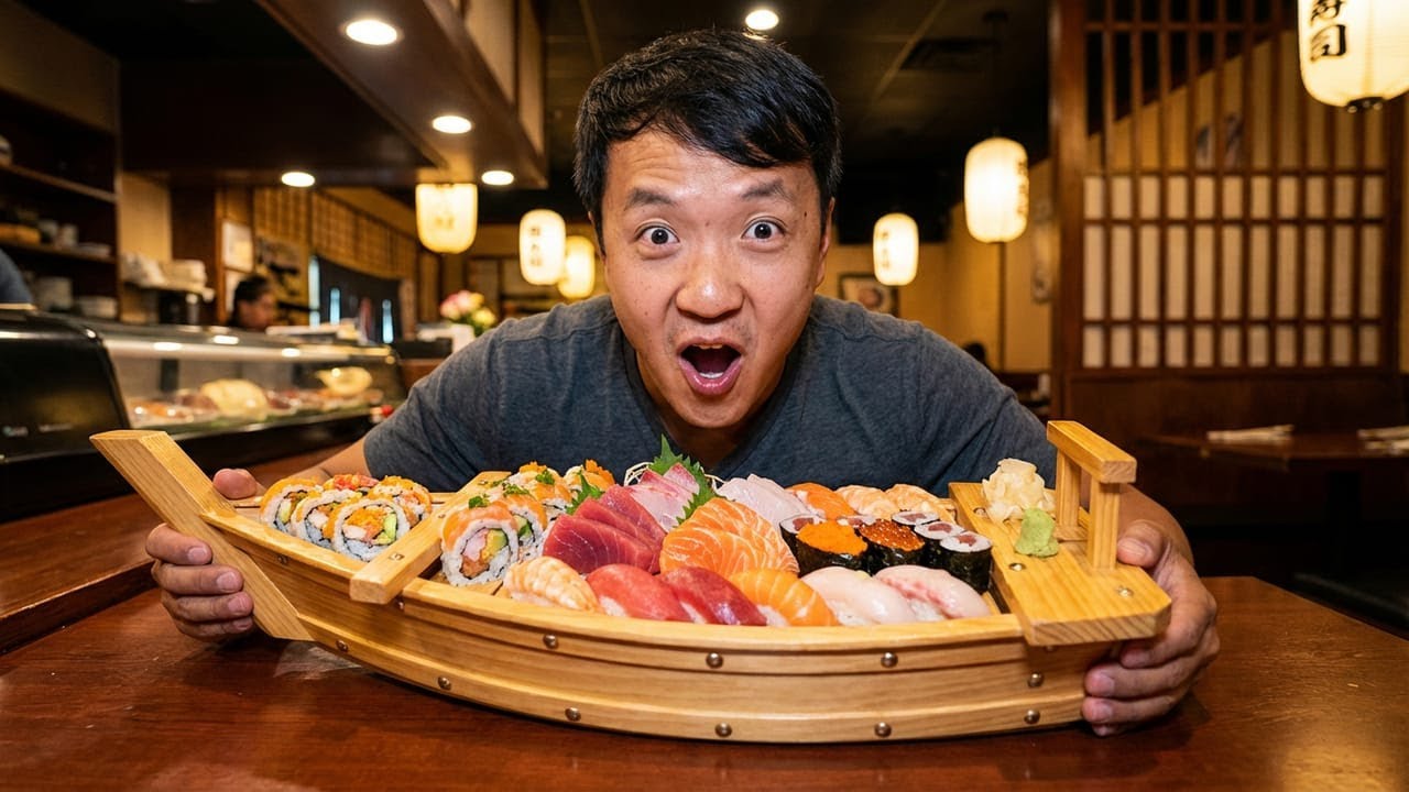 Непревзойденный буфет «Омакасе» с суши «все включено» в Токио, Япония.
