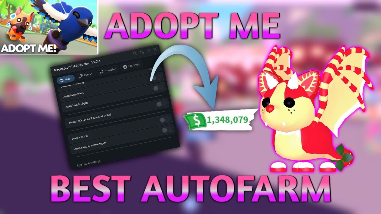 [NEW] ADOPT ME AUTOFARM SCRIPT | FARM CASH&GROW PETS&EGGS|PASTEBIN HACK FOR ANDROID AND PC