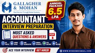 🔥 Gallagher & Mohan Accountant Interview Preparation | Most Asked Questions & Answers PDF #gallagher