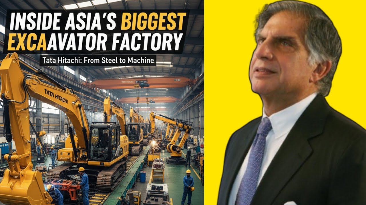 तो यहां पर बनते है DESH KE मशीन 🔥Tata Hitachi Manufacturing Plant Detail 