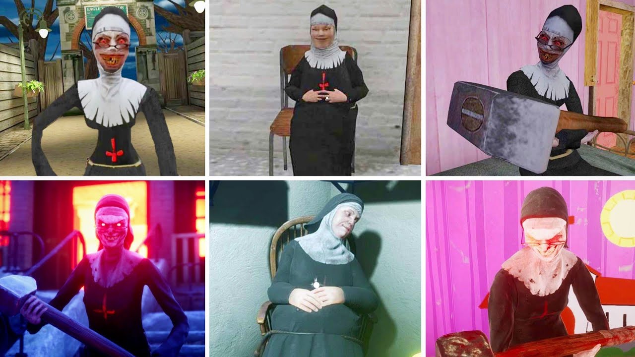 Evil Nun Vs Evil Nun The Broken Mask All Escape Endings | Evil Nun New Update