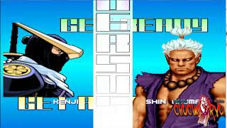 Capcom Fighting Evolution Kenji vs Pyron & Akuma
