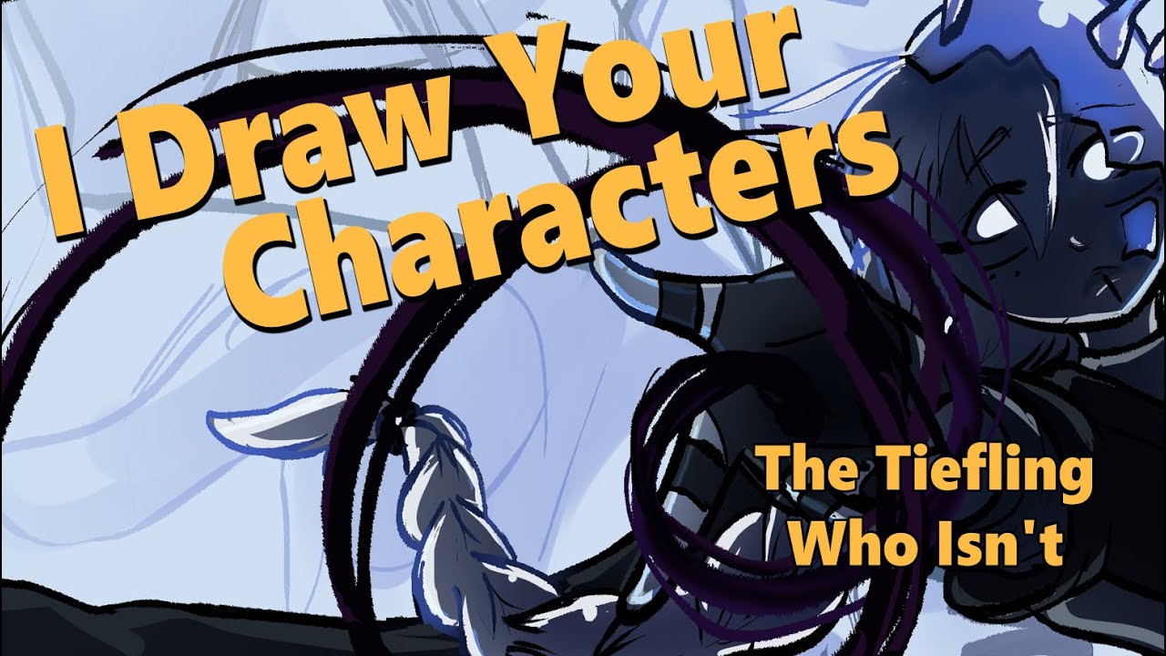 Drawing a Fake Demon in D&D - Drawing Your D&D Characters - YouTube