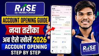 Riise App Account Opening Live Process | Motilal Oswal Riise App me Account Kaise Banaye 2026