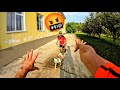 My First Video ESCAPING CRAZY SECURITY DOG Dog Parkour POV