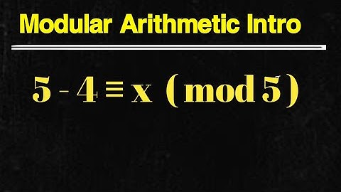 Addition And Subtraction Of Modular arithmetic