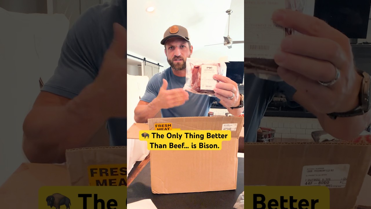 Распаковка мяса бизона (округ Джексон-Хоул, Буффало)