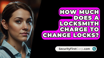 How Much Does A Locksmith Charge To Change Locks? - SecurityFirstCorp.com