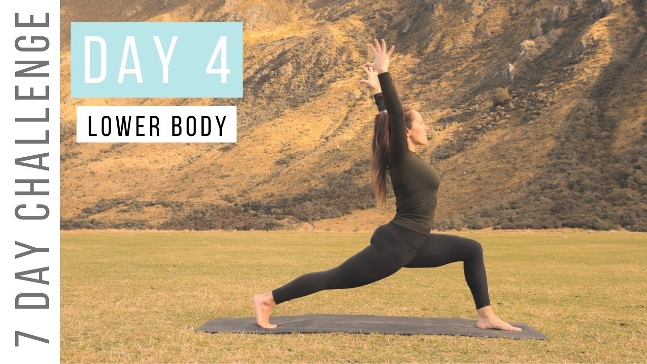 LEG WORKOUT - Yoga For Strong Legs - DAY 4 | Yoga By Korrie