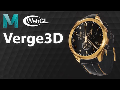 Video Maya to WebGL with Verge3D - youtube