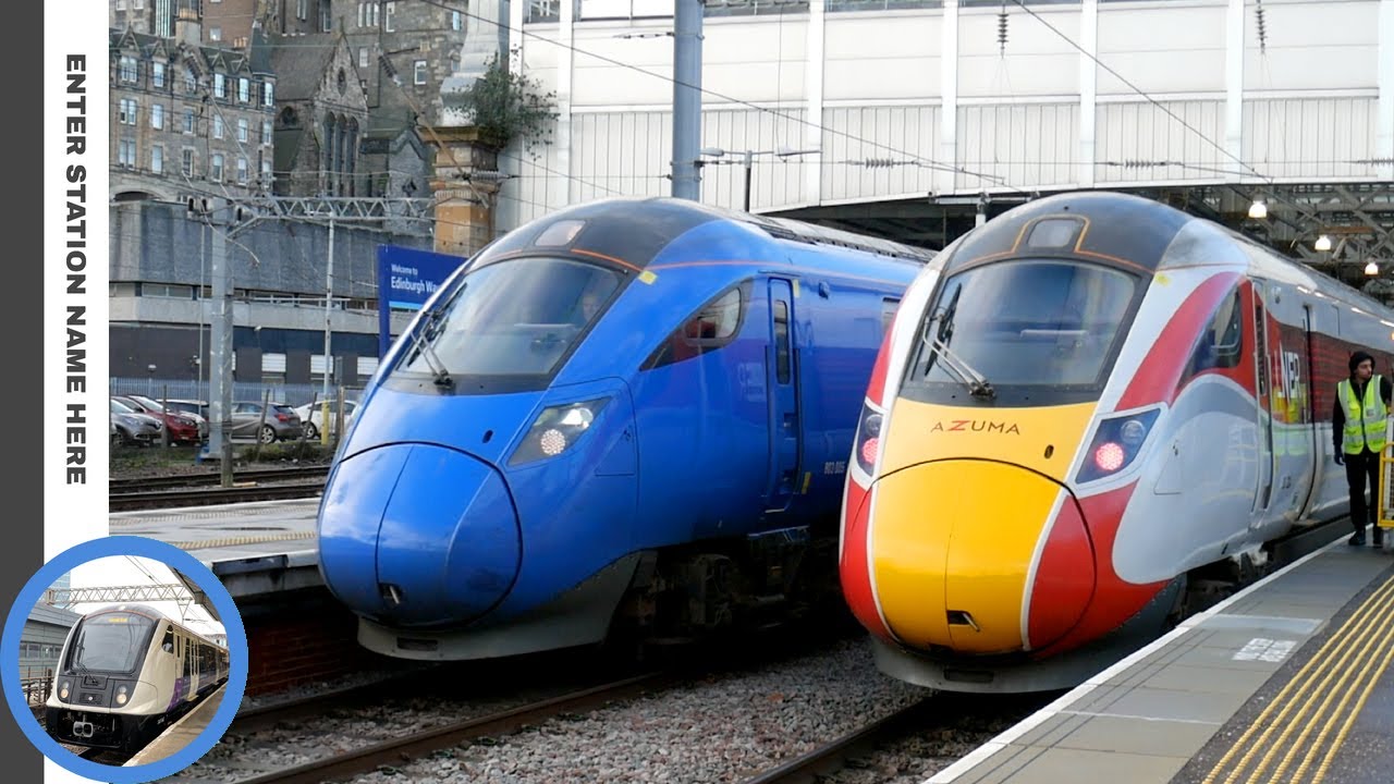 Trains at Edinburgh Waverley