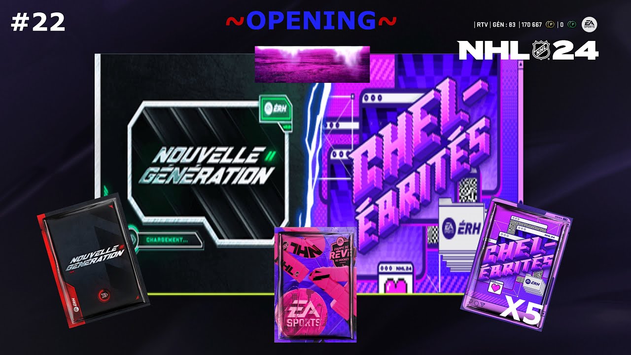 * NHL 24 * #22 - PACK OPENING NEXT GEN + CHELEBRITES + MEGAPACK ~ PURPLE PULL!