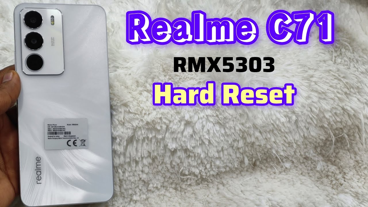 Realme C71 (Rmx5303) Hard Reset, unlock phone lock screen remove,