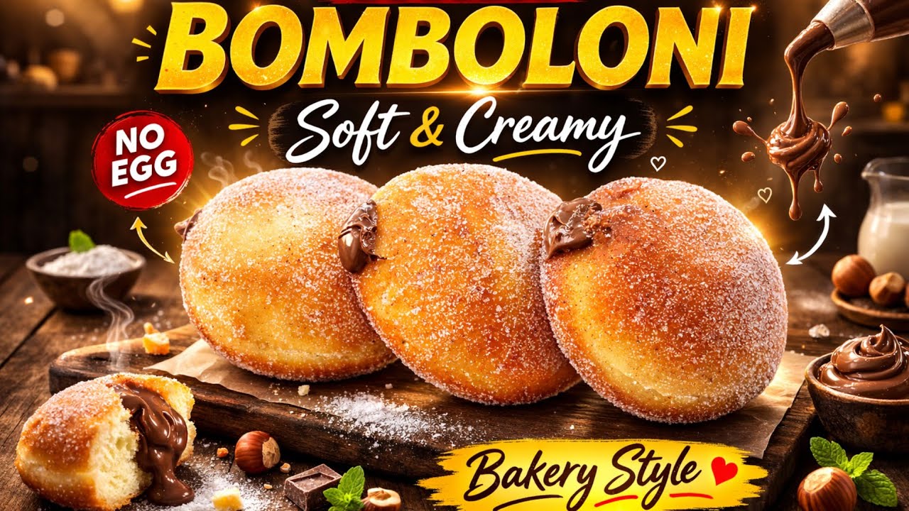 Eggless Bomboloni recipe in Gujarati/|How to make bakery style Eggless Bomboloni at home|Gujarati 