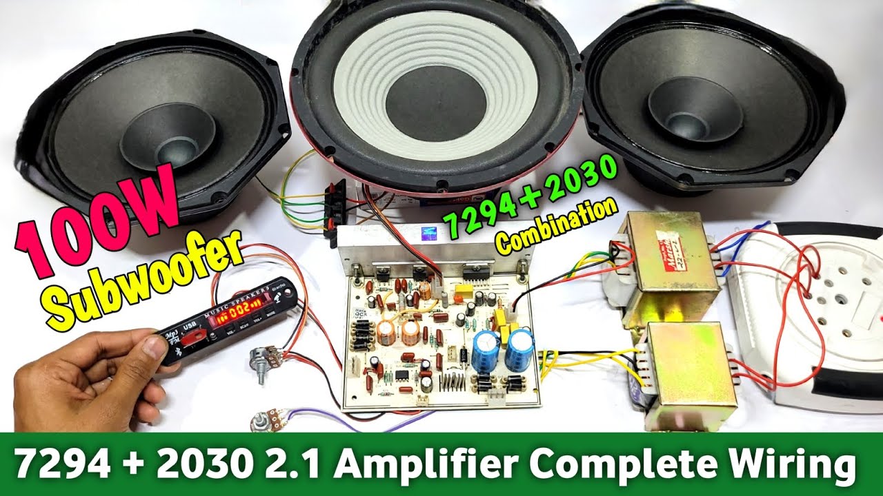 TDA7294 + TDA2030 2.1 Tower Home Theater Board Complete Wiring 🔥🔥 You Like Electronic