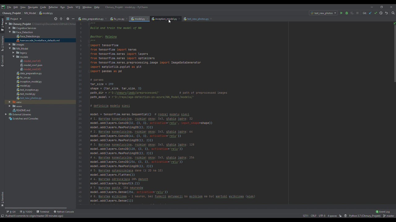Projekt - Predykcja wieku - Programowanie usług w chmurze