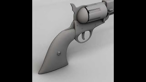 Confederate Pistol 3D model from CGTrader.com