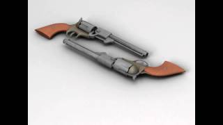 Confederate Pistol 3D model from CGTrader.com