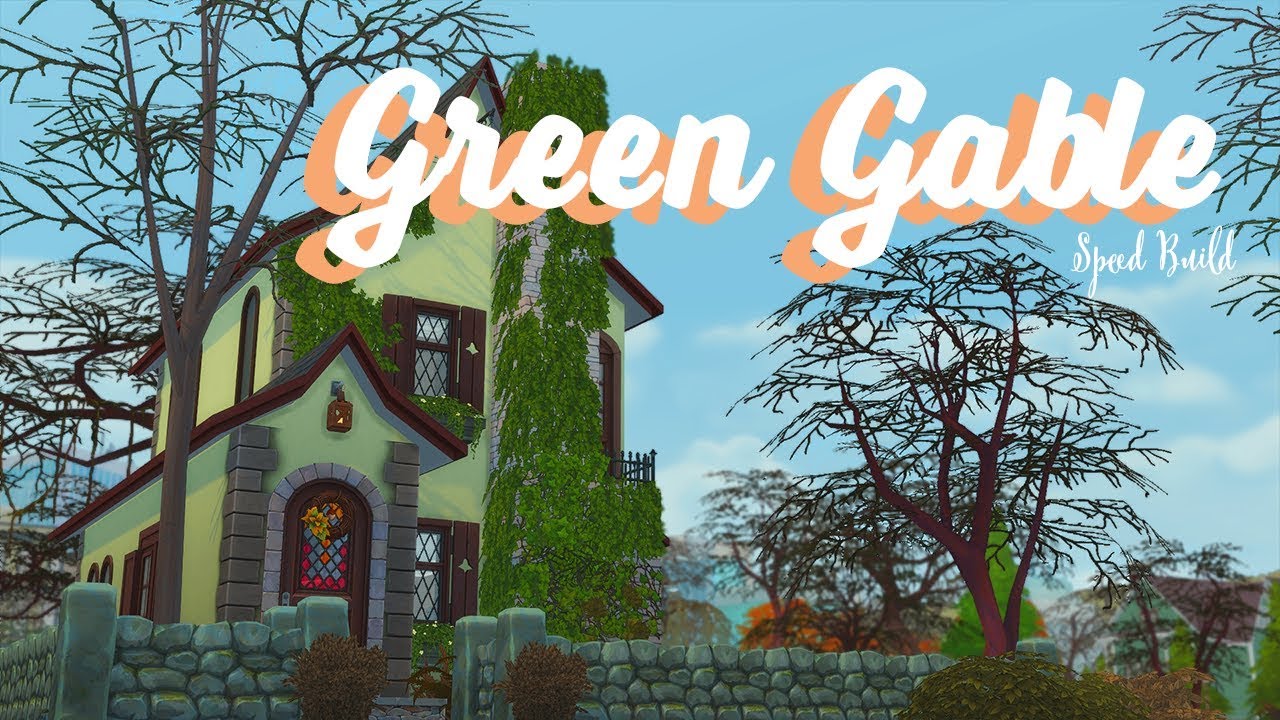Green French Gable Sims 4 Speed Build YouTube