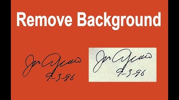How to remove background from a scanned signature in Microsoft PowerPoint 2017
