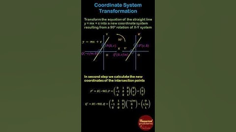 Coordinate System Transformation