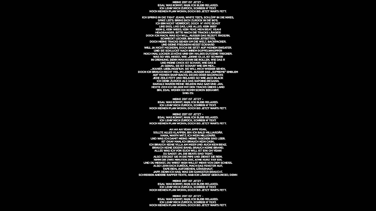 Cro - Meine Zeit Lyrics (Raop) HD - YouTube