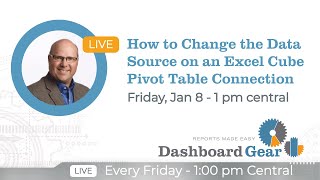 How to Change the Data Source on an Excel Cube Pivot Table Connection