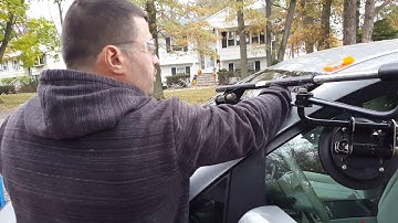 Windshield Installation.   Lil Buddy Auto Glass Tool Set up