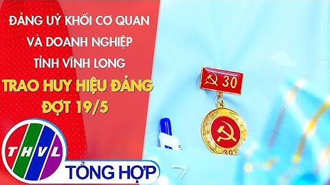 Đảng uỷ khối Cơ quan và Doanh nghiệp tỉnh Vĩnh Long trao Huy hiệu Đảng đợt 19/5