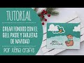 Crea fondos con el Gell Plate y crea tarjetas Navidad - por Xènia Crafts