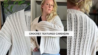 Crochet Texture Rib Cardigan